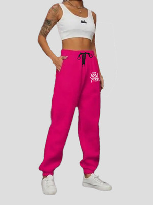 My Swag Solid Women Pink Track Pants