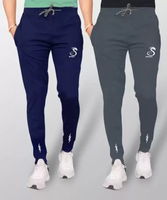 sonizeed f Printed Men Grey, Blue Track Pants