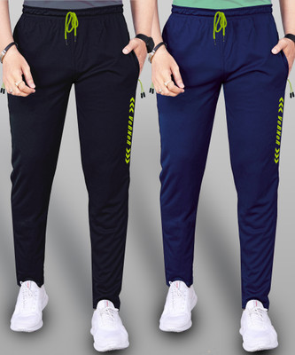 VeBNoR Printed Men Black, Blue Track Pants
