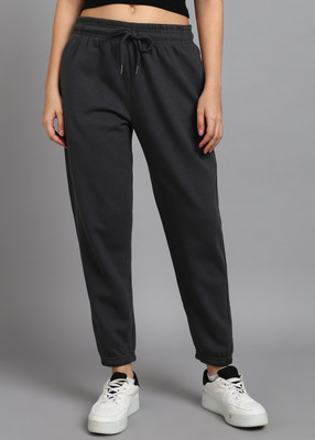 Alan Jones Solid Women Black Track Pants