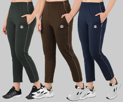 ASDF Solid Women Multicolor Track Pants