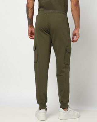 GAP Solid Men Olive Track Pants