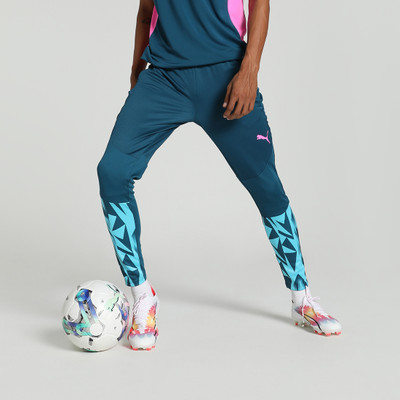 PUMA Printed Men Blue Track Pants