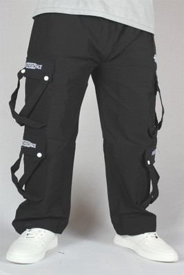 BS FASHION Solid Men Black Track Pants