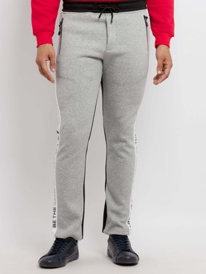 Status Quo Solid Men Grey Track Pants