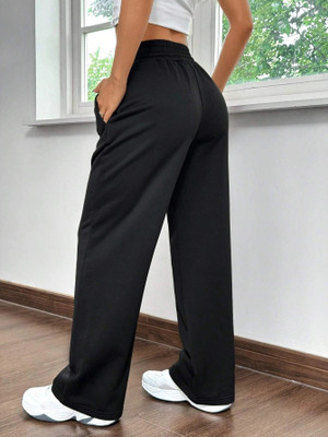 PROGENY Solid Women Black Track Pants