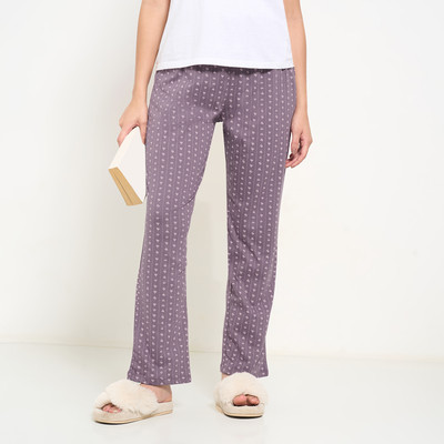 Dreamz by Pantaloons Printed Women Purple Track Pants