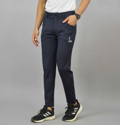 UNDERLOOP Solid Men Blue Track Pants