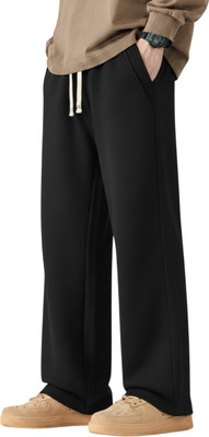 Dockstreet Striped Men Black Track Pants