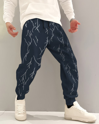 VELGROOVE Printed Men Dark Blue Track Pants