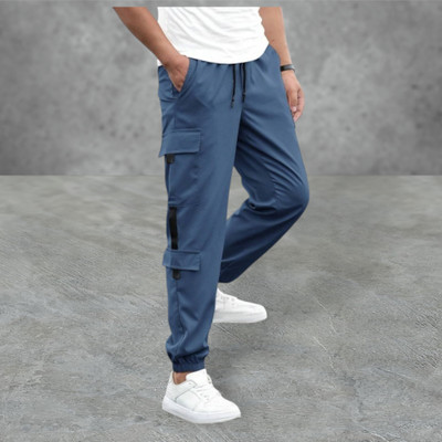 SUN BEAUTY FASHIONISTA HUB Solid Men Blue Track Pants