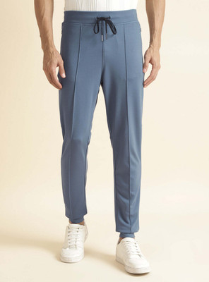 Andamen Self Design Men Blue Track Pants