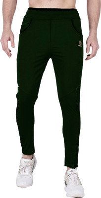 tthe dreams Solid Men Dark Green Track Pants