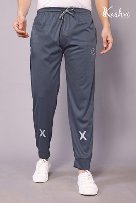 Kashvi Self Design Men Grey Track Pants