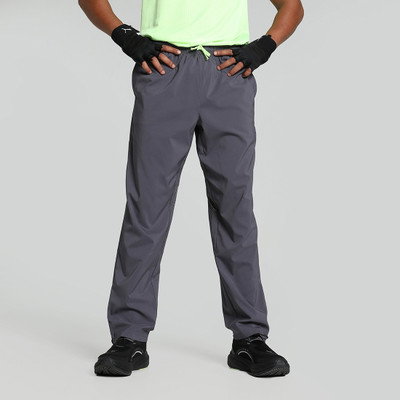 PUMA Solid Men Grey Track Pants