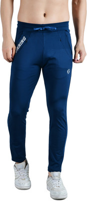 KWINGS Solid Men Blue Track Pants