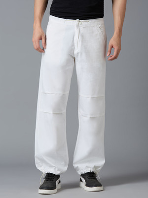 true colors of india Loose Fit Men White Trousers