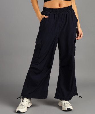 HRX by Hrithik Roshan Solid Women Blue Track Pants