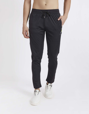 PRORIDERS Solid Men Black Track Pants