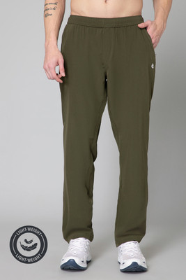 Turnfit Solid Men Olive Track Pants