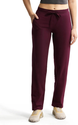 JOCKEY 1302 Super Combed Cotton Elastane Stretch Solid Women Purple Track Pants