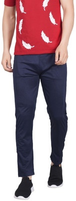 Misony Solid Men Blue Track Pants