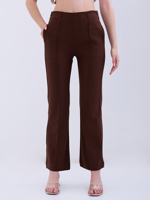 Spykar Solid Women Brown Track Pants