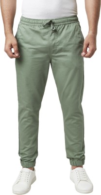 YU by Pantaloons Solid Men Light Green Track Pants