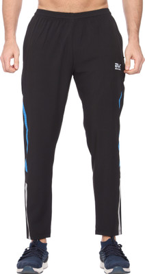 BeatWide Striped Men Black Track Pants