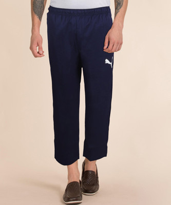 PUMA ACTIVE Woven 3/4 Pants Solid Men Blue Track Pants