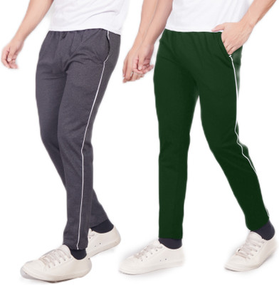 WILD CAMO Solid Men Green, Grey Track Pants