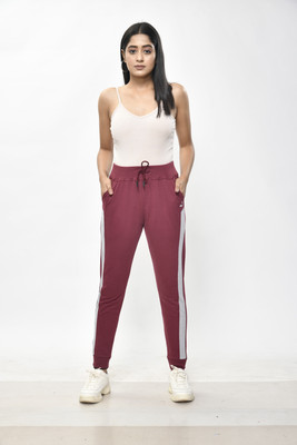 Alivee Solid Women Orange Track Pants