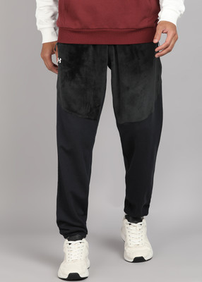 UNDER ARMOUR Solid Men Black Track Pants