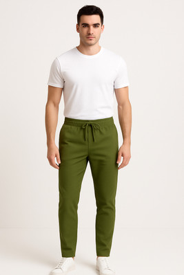 SSDSSFASHION Solid Men Green Track Pants