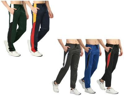 IndiWeaves Striped Men Multicolor Track Pants