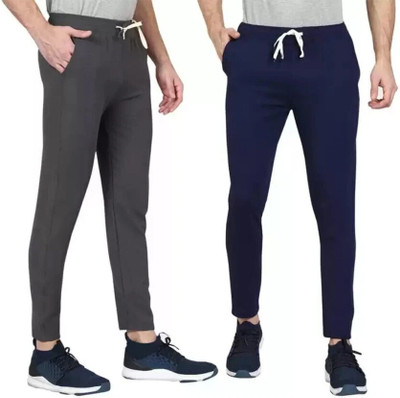 Kashmiri queen Solid Men Grey Track Pants