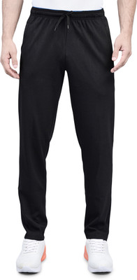 Shiv Naresh Solid Men Black Track Pants