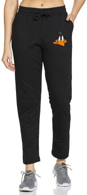 METRONAUT Printed Women Black Track Pants