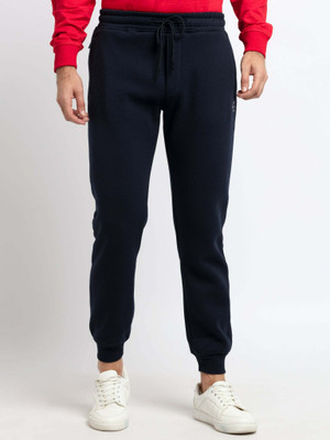 Status Quo Solid Men Dark Blue Track Pants