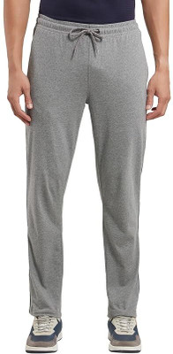 KCON Solid Men Grey Track Pants