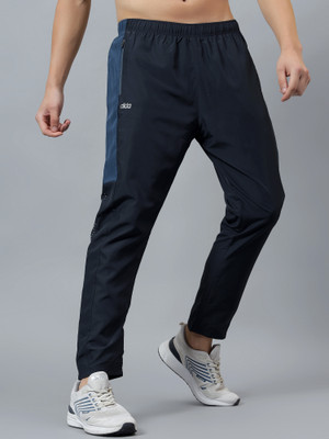 DIDA Solid Men Dark Blue Track Pants