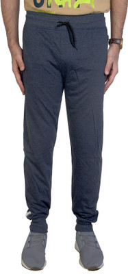 AWACK Solid Men Dark Blue Track Pants