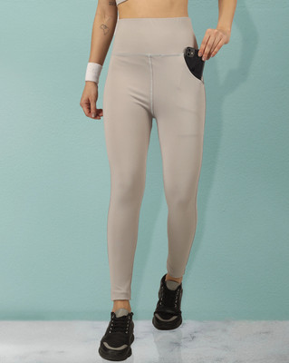 BEYOGINI Solid Women Beige Track Pants