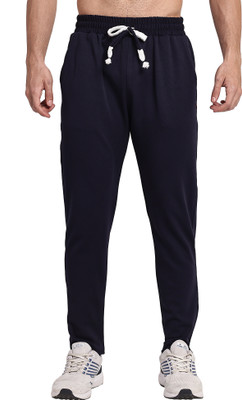 Mashaykh Solid Men Black Track Pants