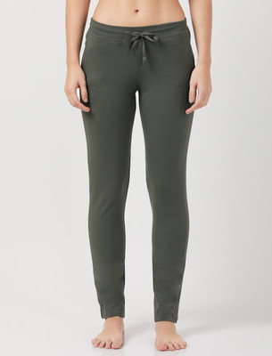 JOCKEY Solid Women Green Track Pants