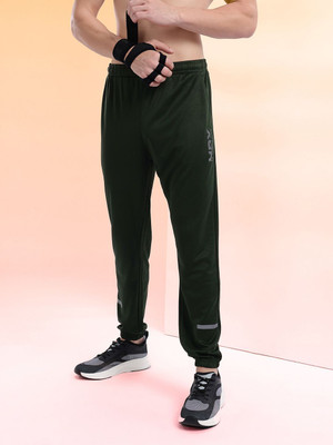 HRX by Hrithik Roshan Washed Men Green Track Pants