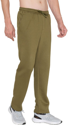 BONJOUR Solid Men Olive Track Pants