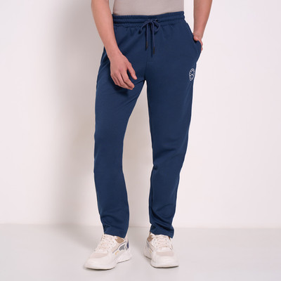 Ajile By Pantaloons Solid Men Blue Track Pants