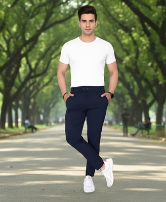 KSK Solid Men Blue Track Pants