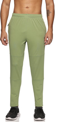 DOMIN8 Solid Men Light Green Track Pants